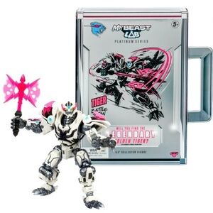 Mr Beast Lab Platinum Series Tiger Action Figure 6.5" Brand New Sealed